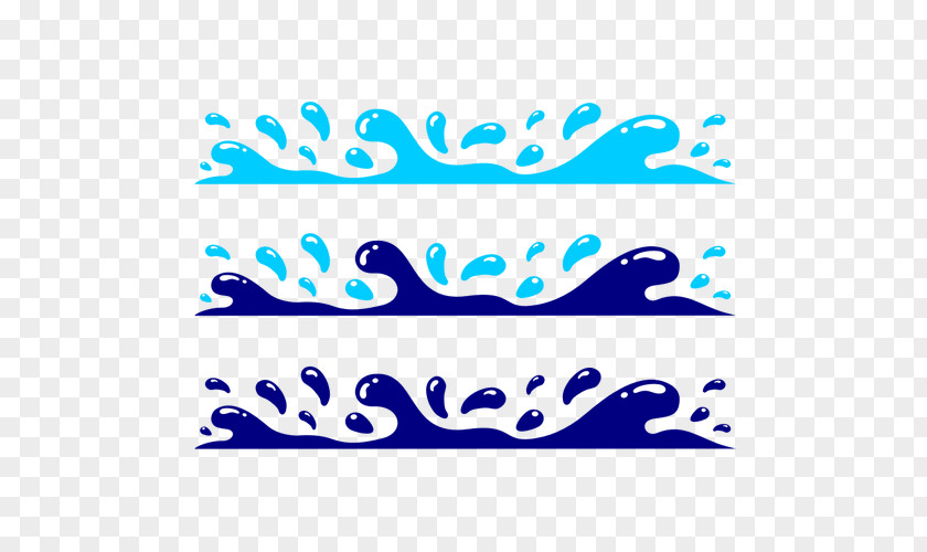 Wave Border Splash Drop Water Clip Art PNG
