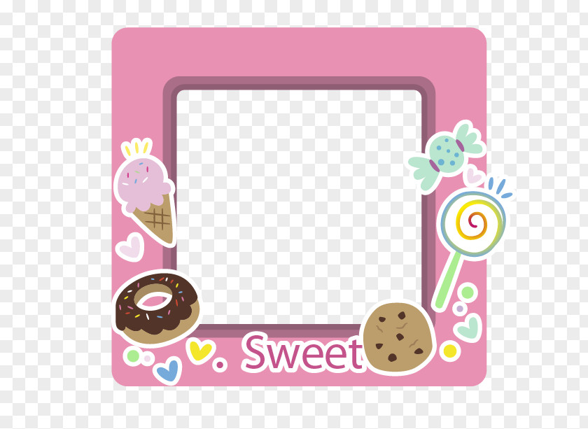 Cute Cartoon Border Picture Frame Animation PNG