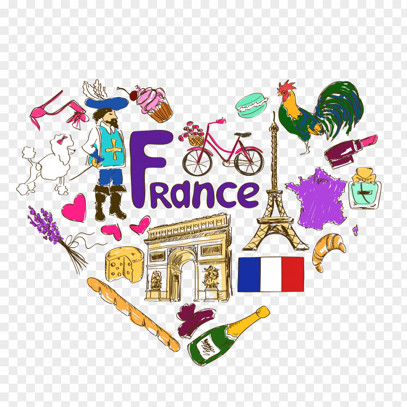 French Love Free From Scratch France Royalty-free Symbol Illustration PNG