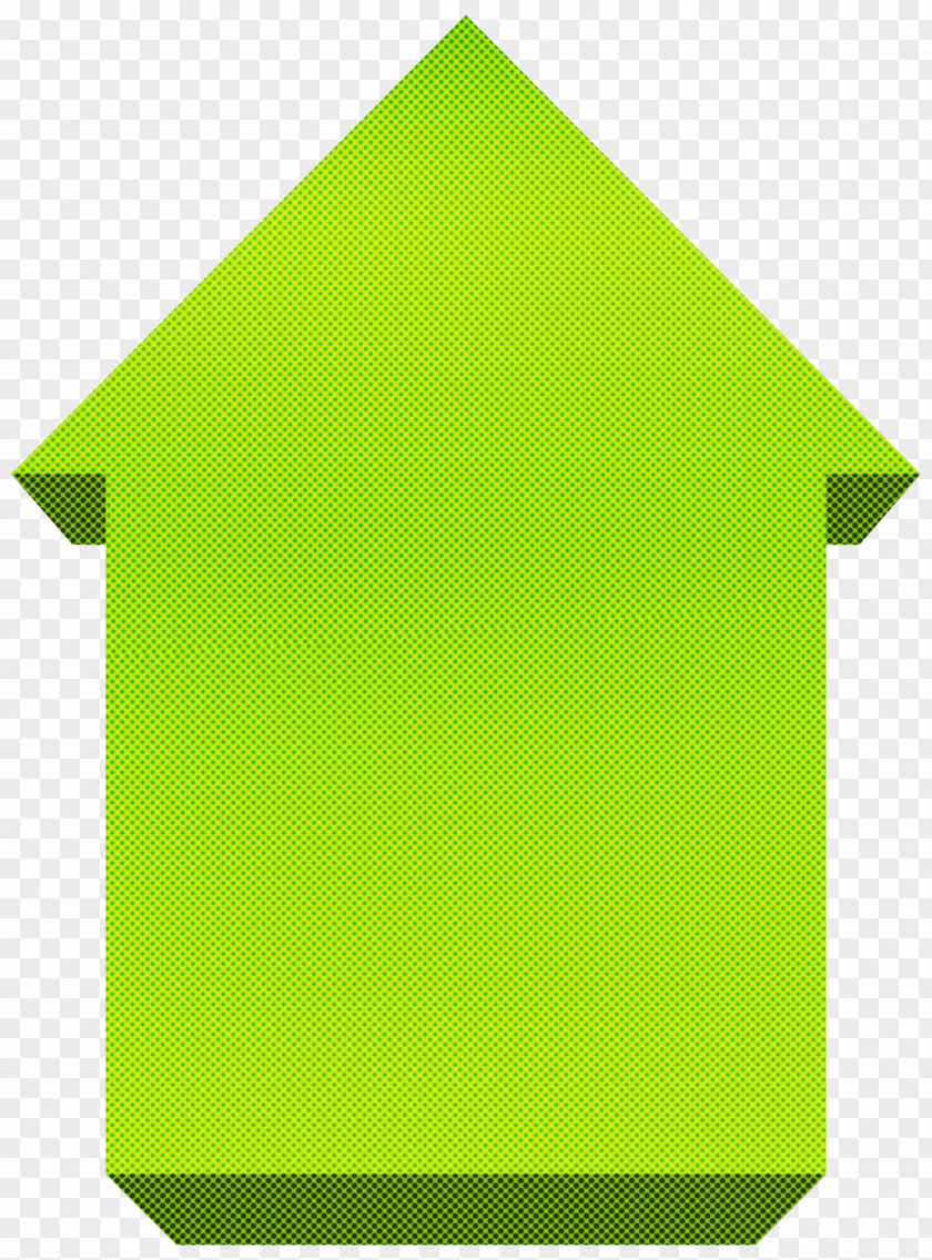 Paper Product House Green Yellow PNG