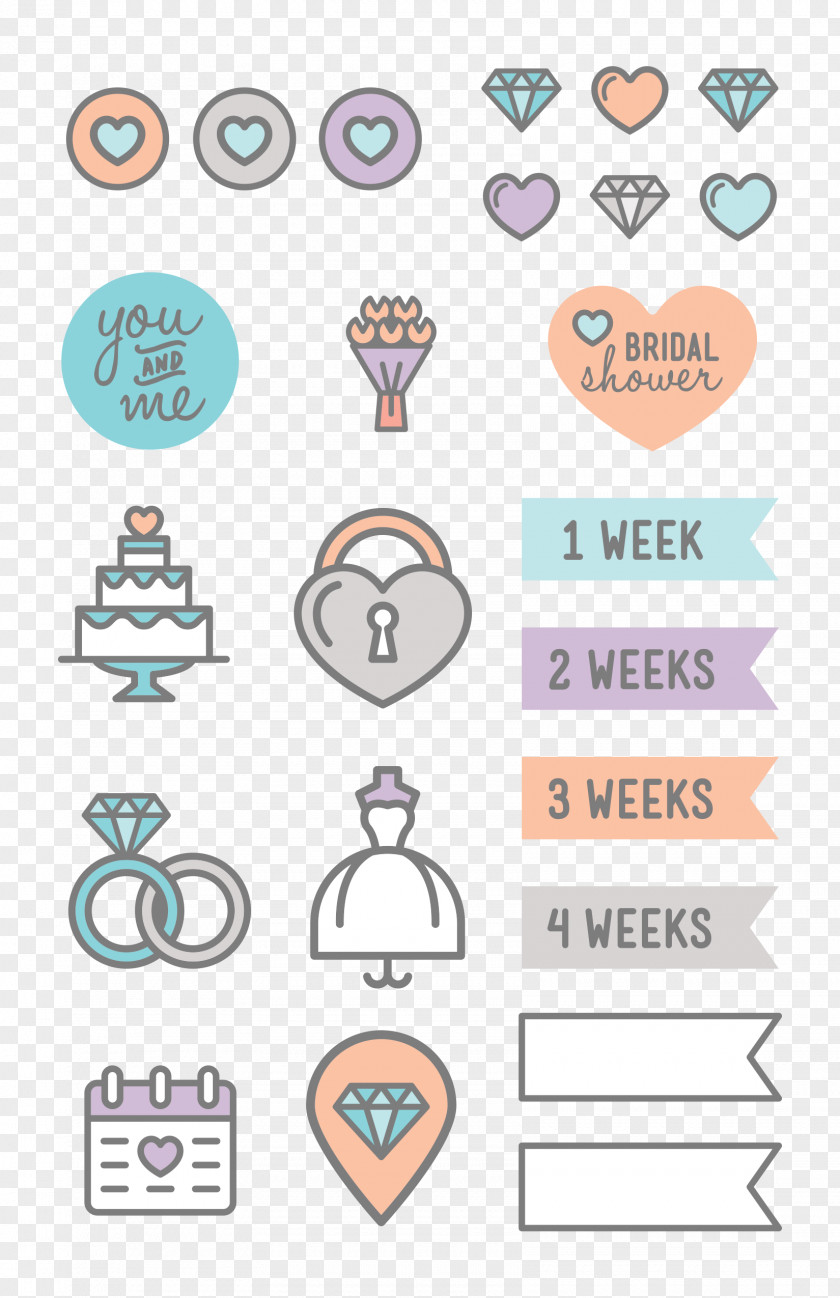 Wedding Poster Template Invitation Sticker Planner Label PNG