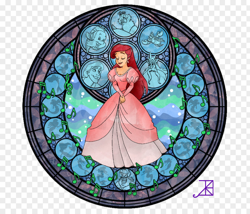 Window Ariel Princess Jasmine Stained Glass The Walt Disney Company PNG