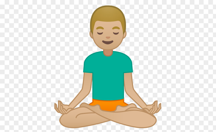 Emoji Yoga Lotus Position Emoticon Meditation PNG