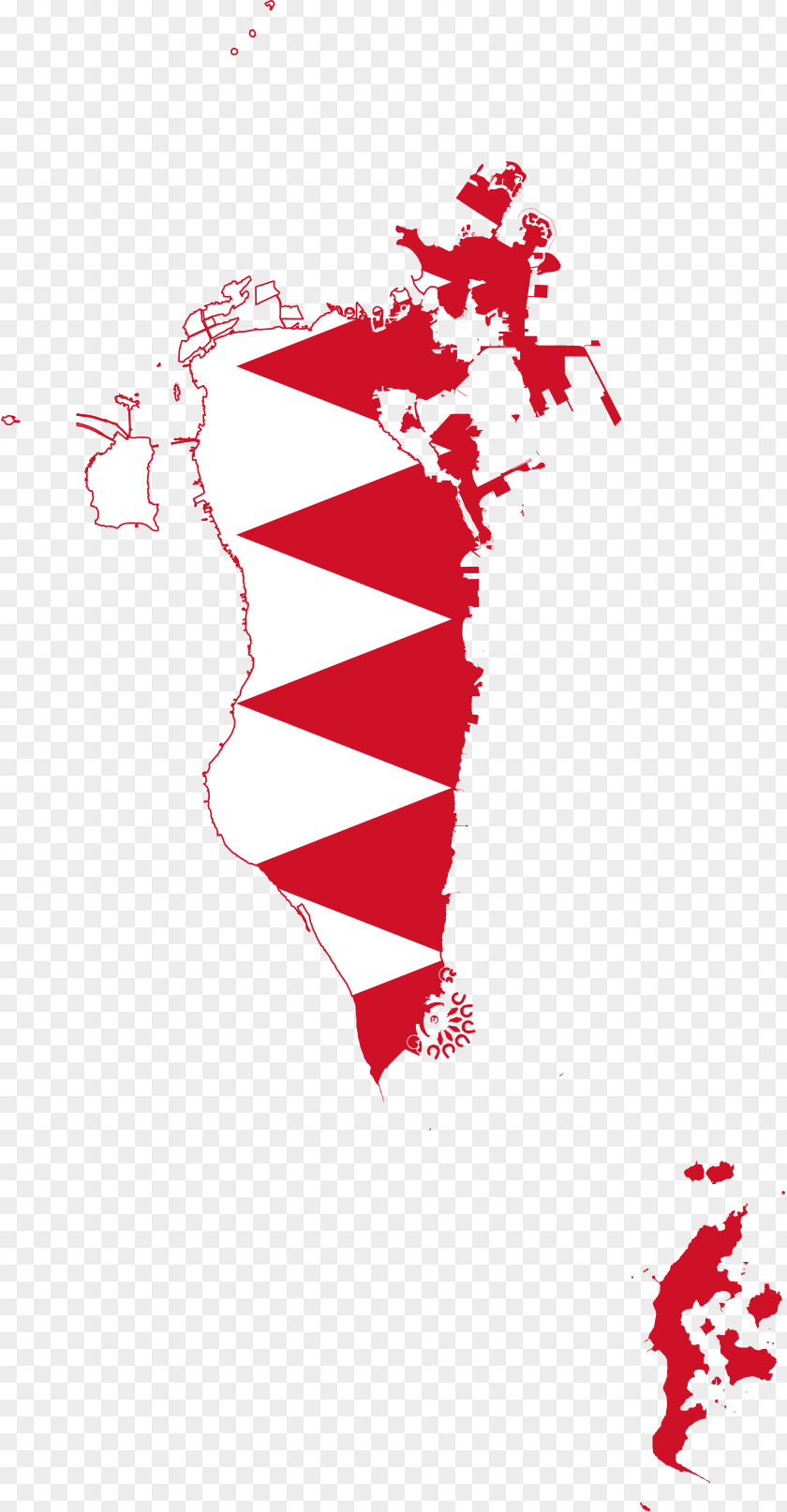 Flag Of Bahrain Map Clip Art PNG