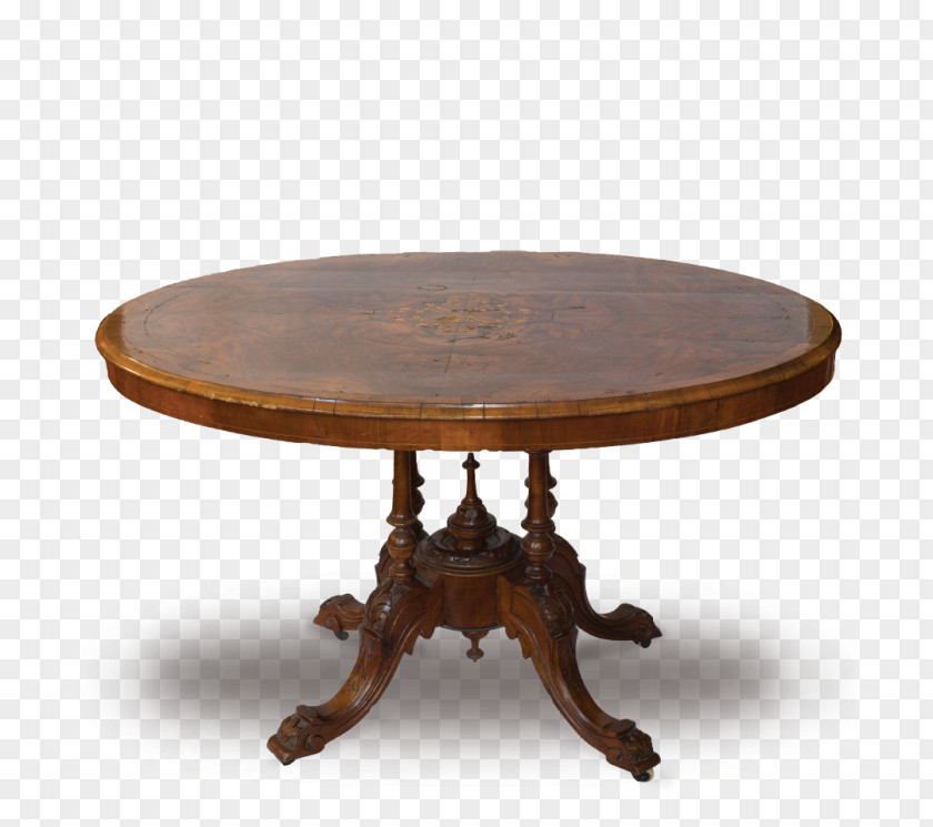 Four Corner Table Loo Matbord Antique Furniture PNG