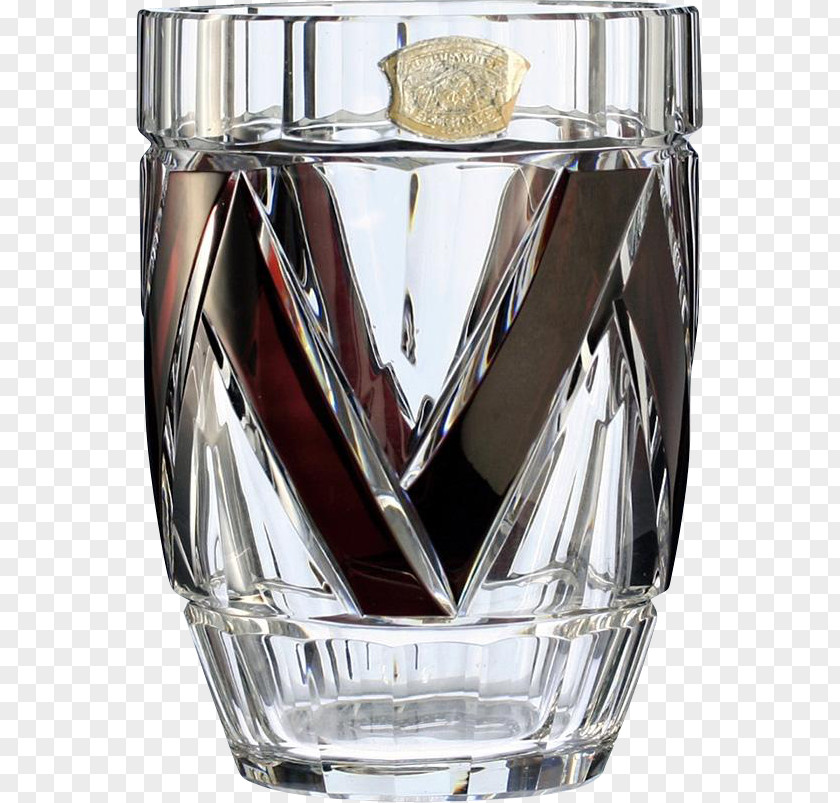 Glass Lead Vase Val Saint Lambert Art Deco PNG