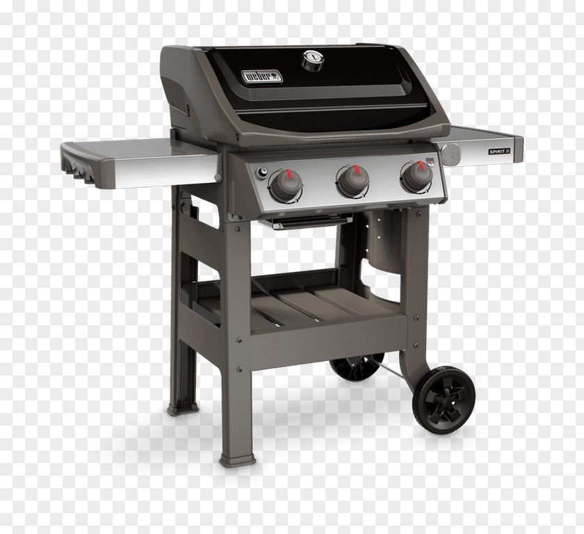 Large Gas Grill Barbecue Weber Spirit II E-210 Weber-Stephen Products E-310 GBS Black PNG
