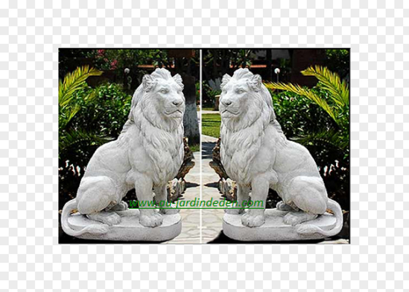 Lion Statue Equestrian Artificial Stone PNG