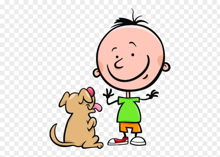 Lovely Little Boy Dog Cartoon Royalty-free Illustration PNG
