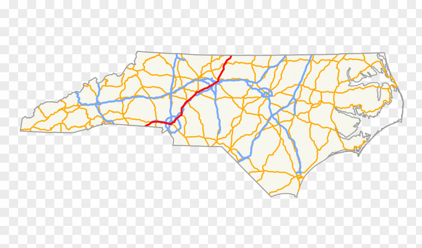 Route Map U.S. 29 In North Carolina Interstate 285 1 South PNG
