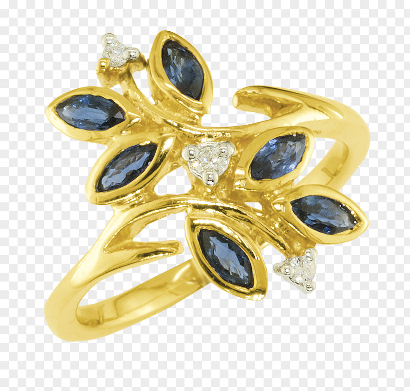 Sapphire Gold Body Jewellery Diamond PNG