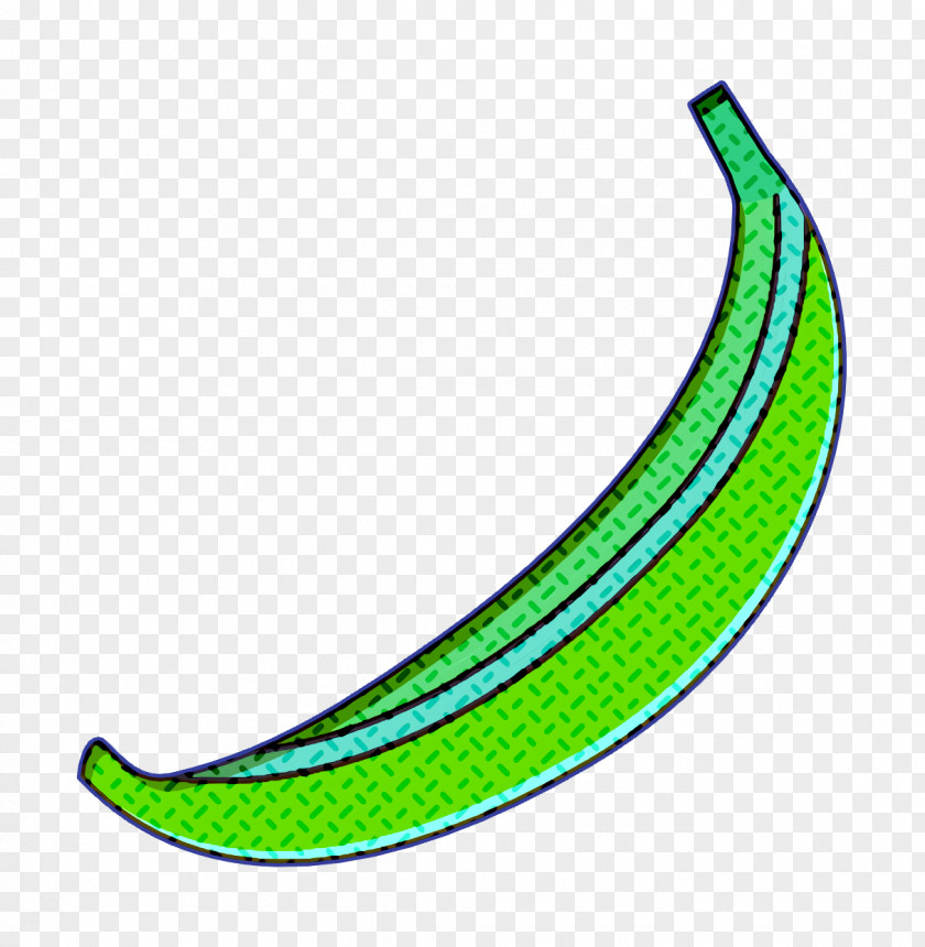 Banana Icon Fruit Gastronomy Set PNG