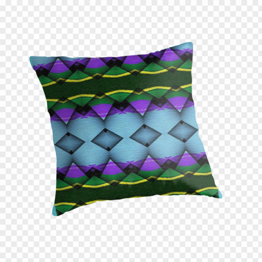 Blue Geometric Violet Cushion Purple Throw Pillows Lilac PNG