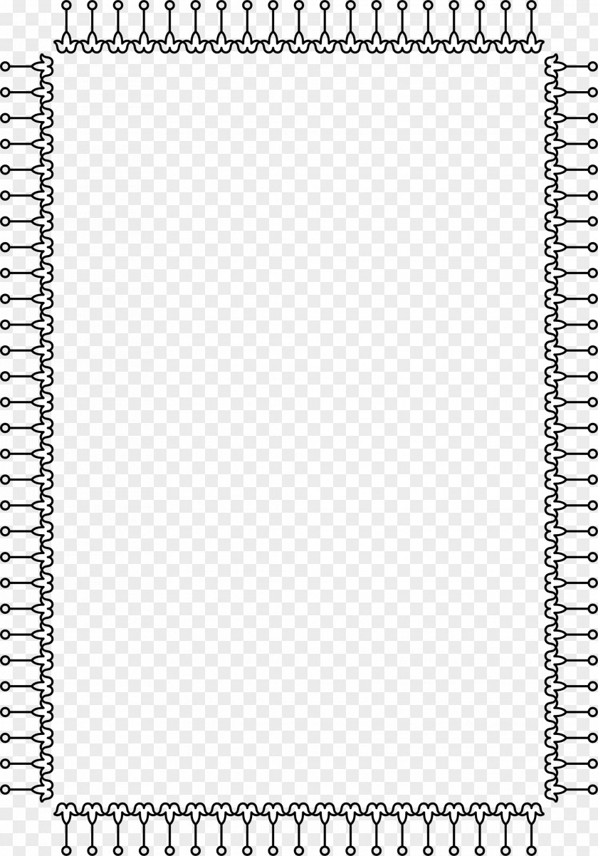 Hand Painted Black Border PNG