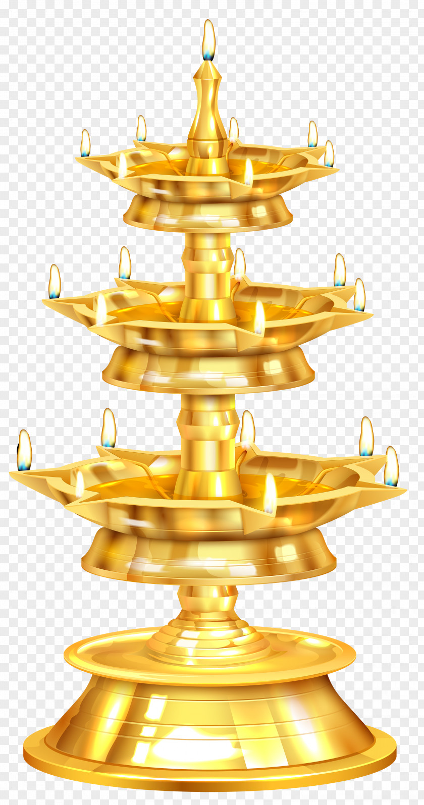 Happy Diwali Candlestick Free Clip Art Image PNG