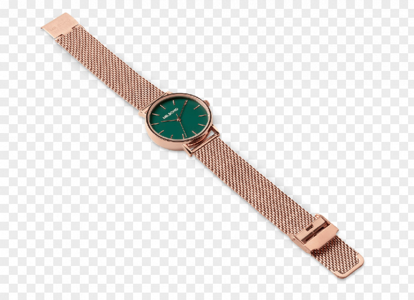 Metallic Copper Metal Watch Strap Steel PNG