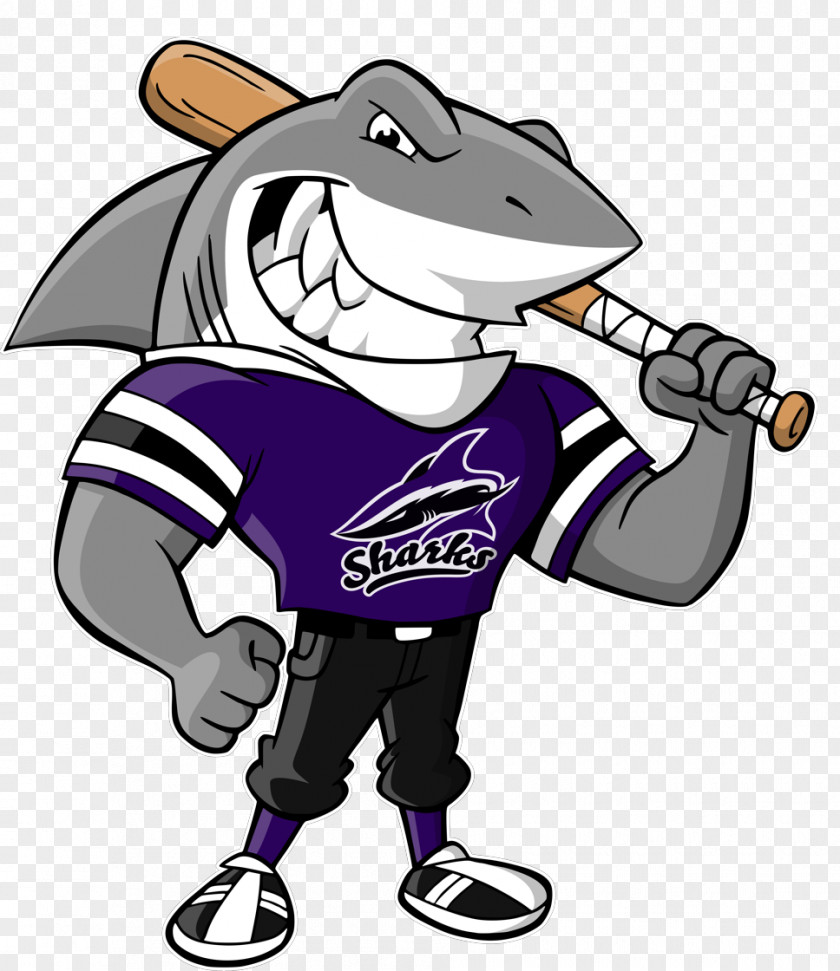 Sharks Cutter Financial Group, LLC Fastpitch Softball David E. Velesig, Esq. Criminal Law & Estate Planning Mascot PNG