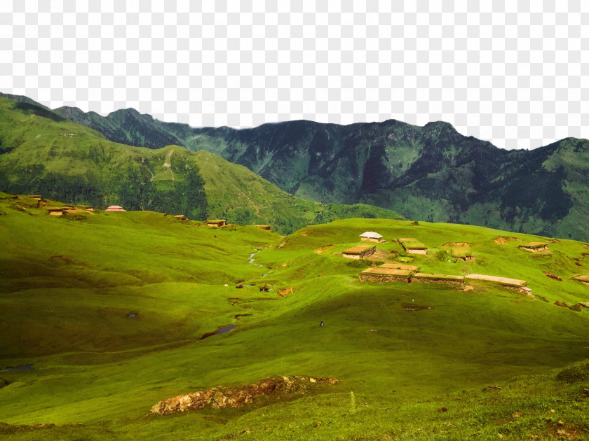 Vegetation Natural Environment Highland Landscape Mountainous Landforms Grassland Nature PNG