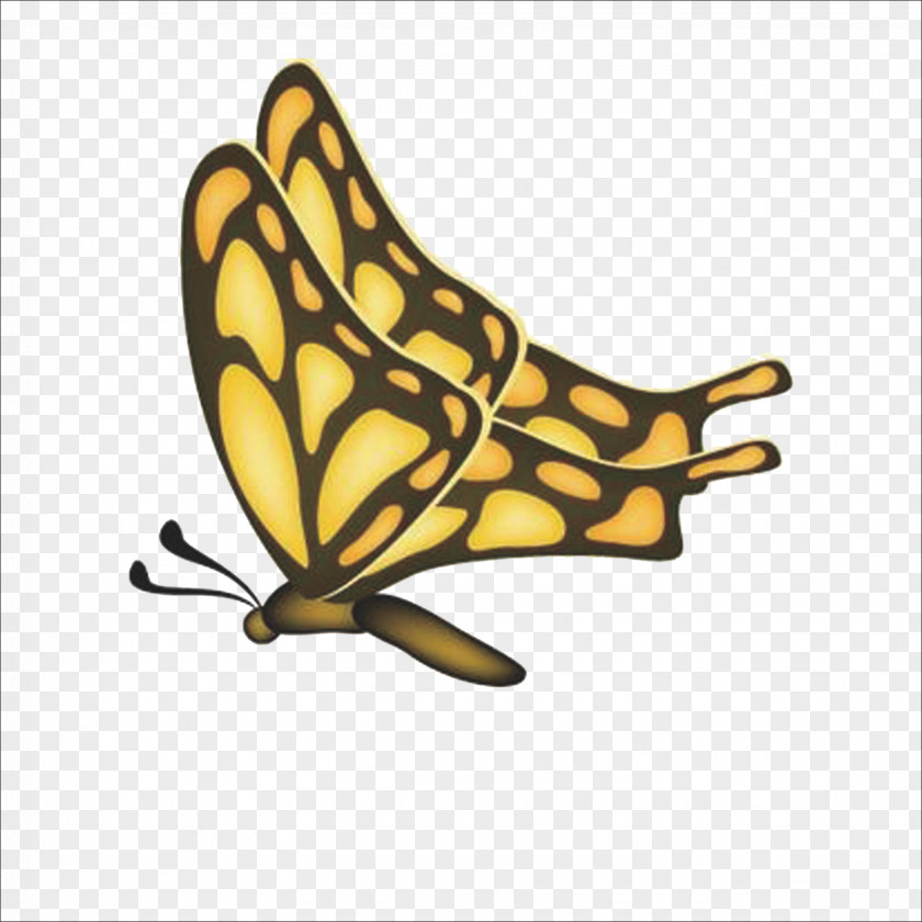 Butterfly Monarch Painting Illustration PNG