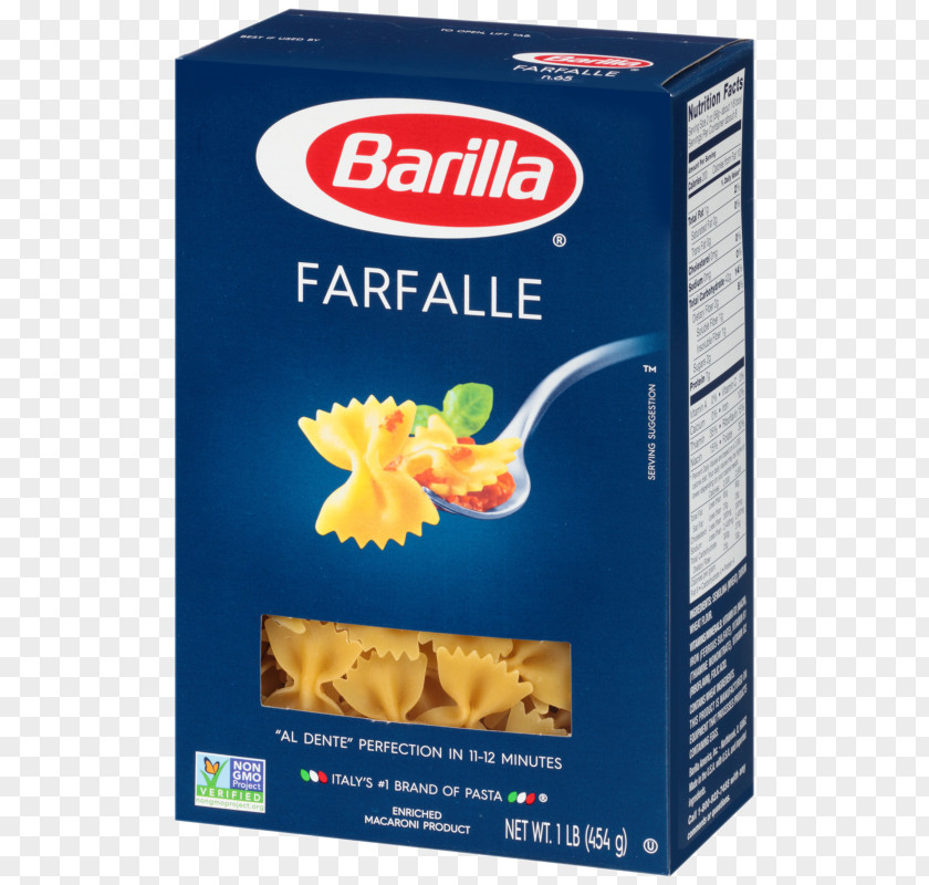 Flat Noodles Pasta Farfalle Italian Cuisine Barilla Group Macaroni PNG