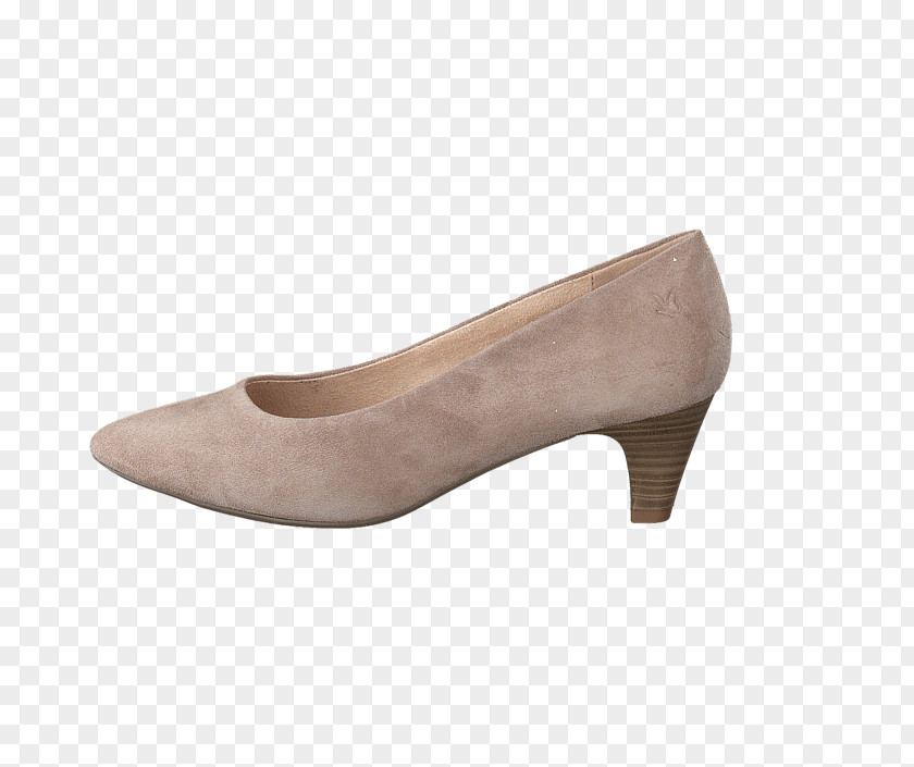 SNACKE Taupe High-heeled Shoe Suede Leather PNG