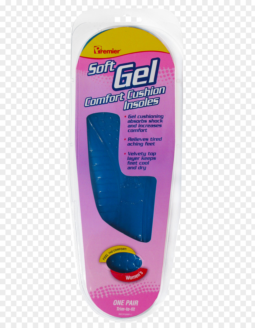 Soft Gel Shoe Insert Purple Liquid Woman PNG