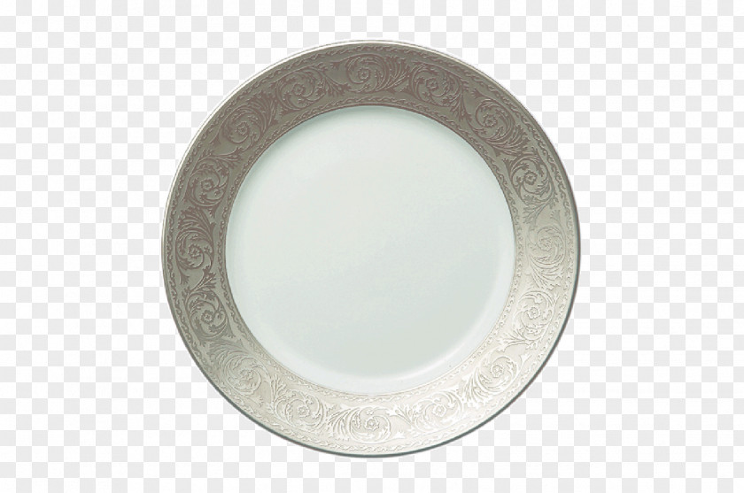 Stainless Steel Dinner Plate Silver Circle PNG