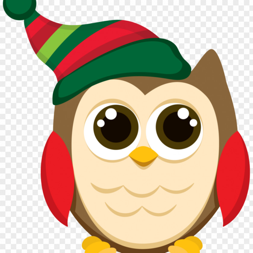 Bird Of Prey Owl Clip Art Cartoon Fictional Character Christmas PNG