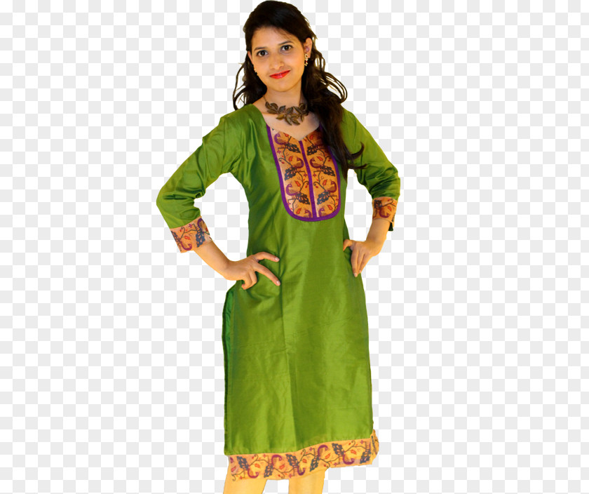 Indian Dress Green Fashion PNG