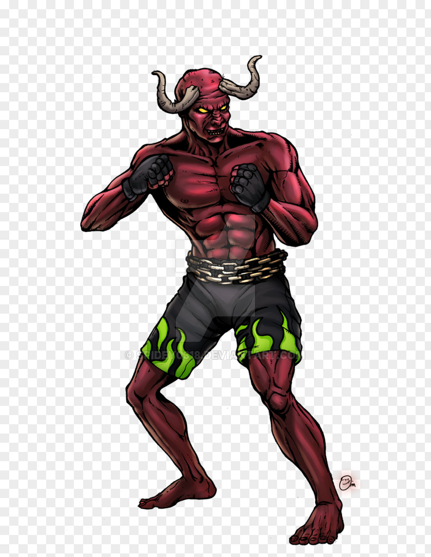 Mma Demon Mixed Martial Arts Model Sheet Devil PNG