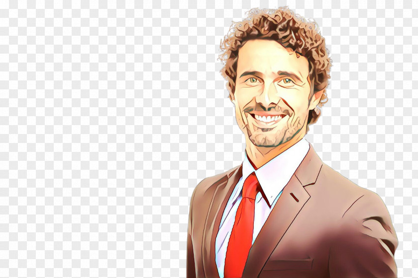 Portrait Suit Cartoon Chin Smile Gentleman Businessperson PNG