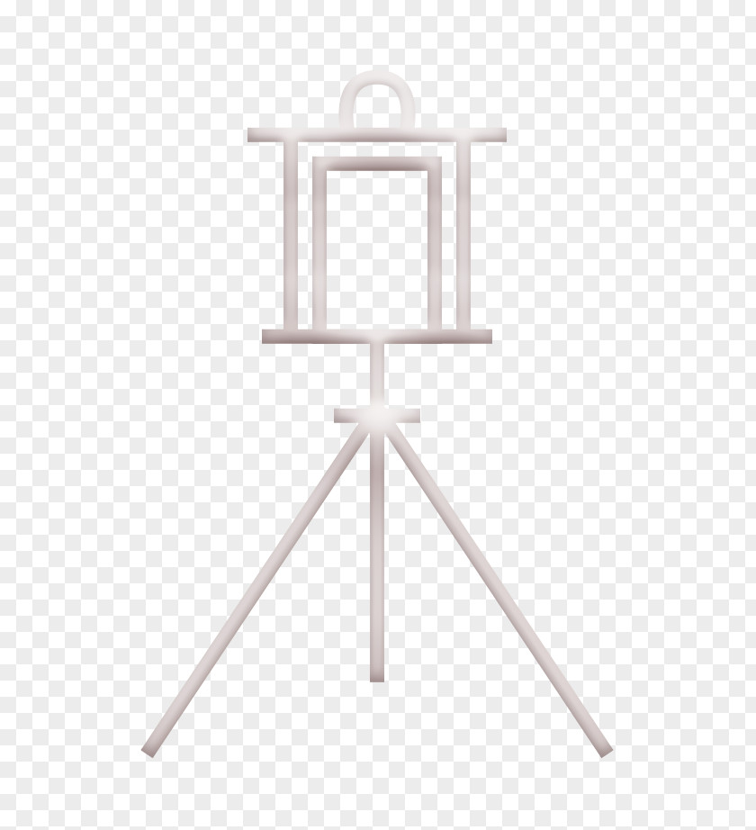 Tripod Table Outline Icon Red Shopping PNG