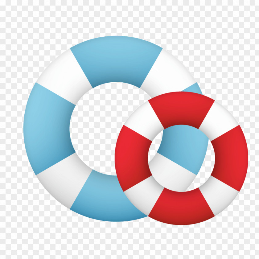 Blue Red Lifebuoy Icon PNG