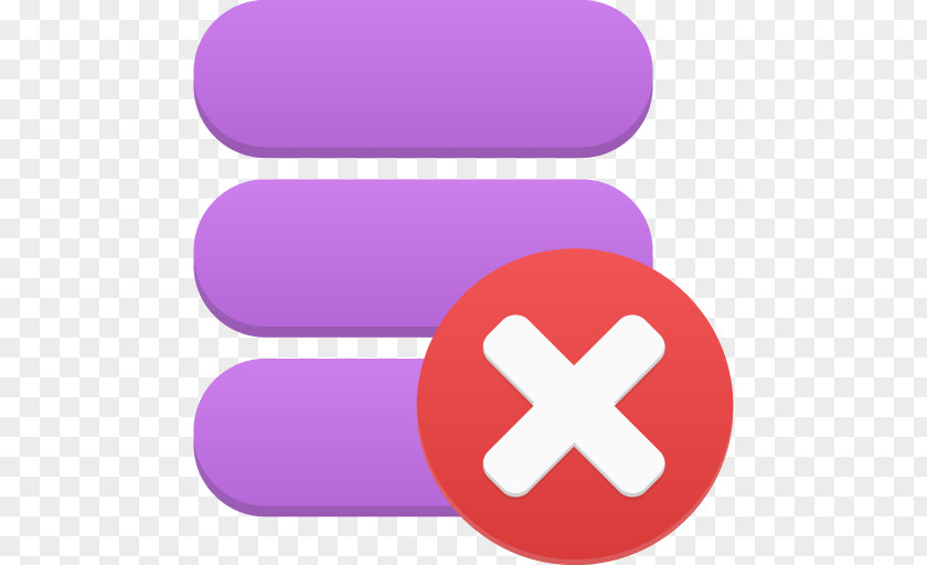 Data Delete Pink Area Purple Text PNG