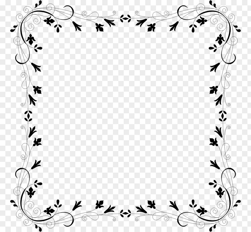 Floral Background Borders And Frames Clip Art PNG
