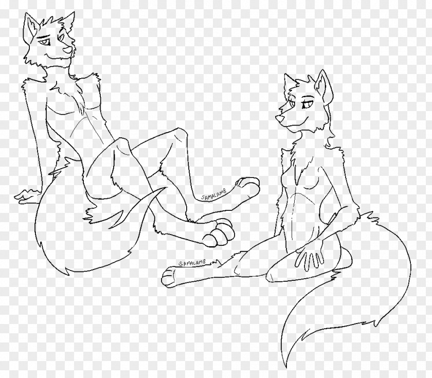 Furry Drawing Whiskers DeviantArt Sketch Line Art PNG