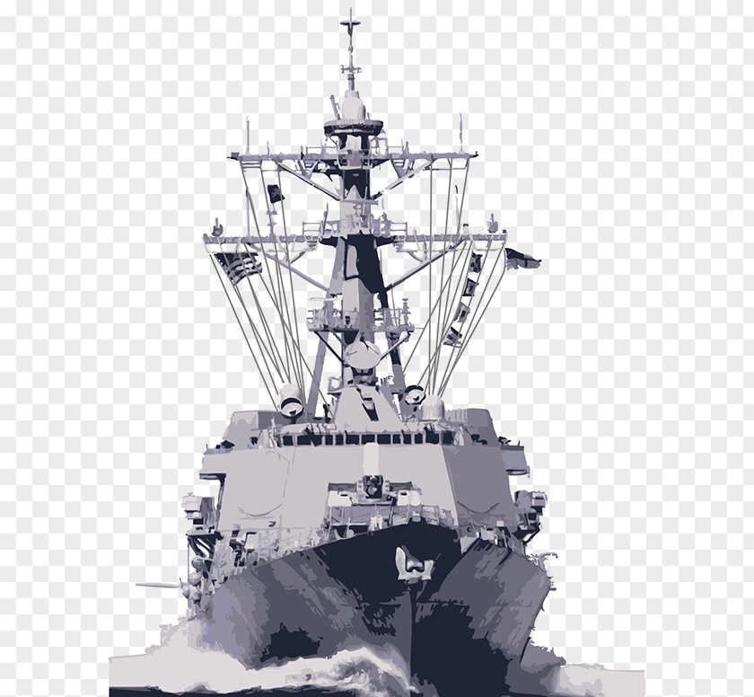 Ship Guided Missile Destroyer Vector Graphics Clip Art Illustration Dreadnought PNG