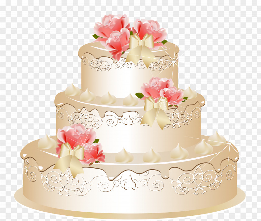 Vector Cake Wedding Invitation PNG