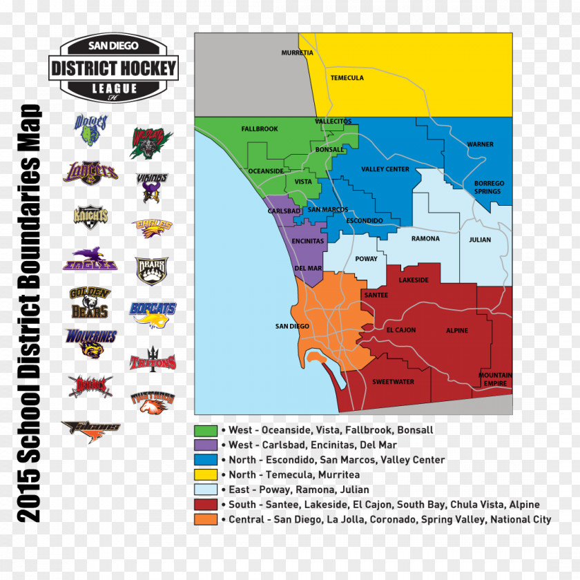 City Boundaries San Diego Unified School District Poway Santee PNG