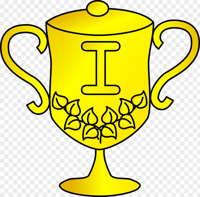 Golden Cup Trophy Award Clip Art PNG