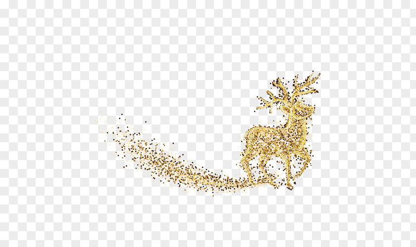 Golden Sheep Deer Giraffe Area Pattern PNG