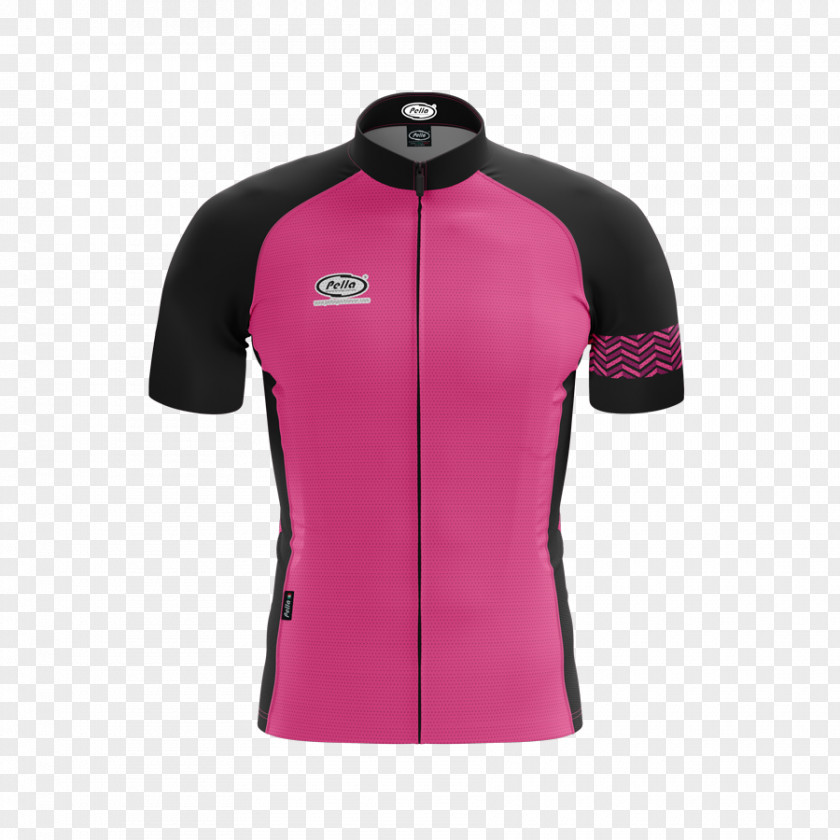 Zig Zag Cycling Jersey Shirt Sleeve PNG