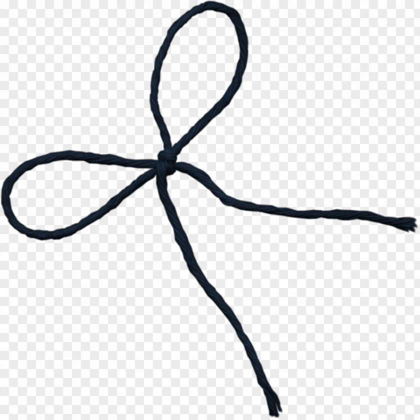 Bow Print Shoelace Knot Rope PNG