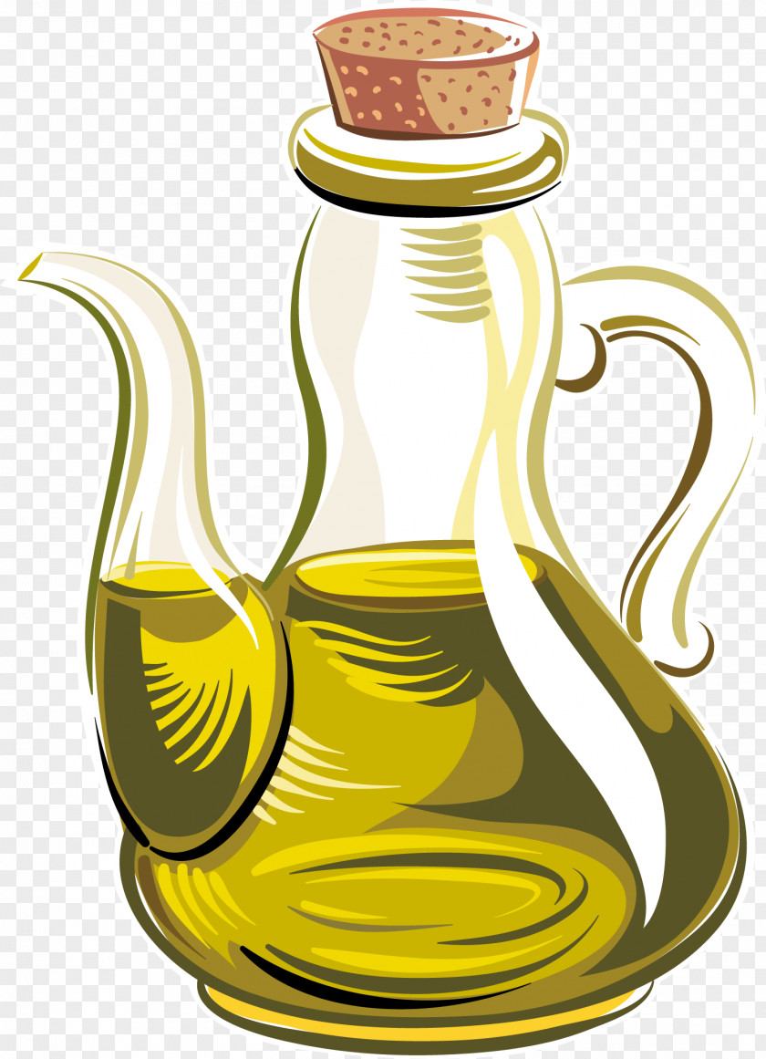 Cartoon Vector Oil Pot Olive Food PNG