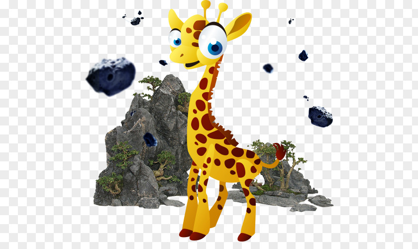 Giraffe Cartoon Cute Animals Download PNG