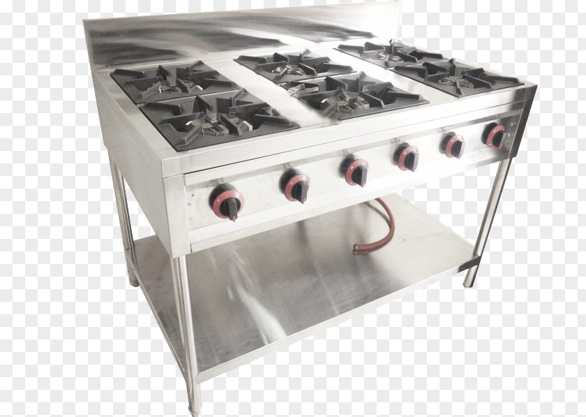 Kitchen Gas Stove Cooking Ranges Stainless Steel PNG