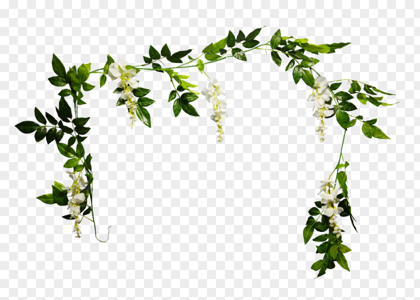 Wisteria Plant Stem Flowerpot Garland Artificial Flower PNG