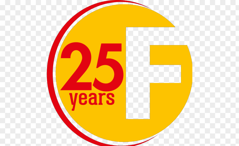 25 Years Anniversary Logo Brand Trademark Fidia Macchine Grafiche S.R.L. PNG