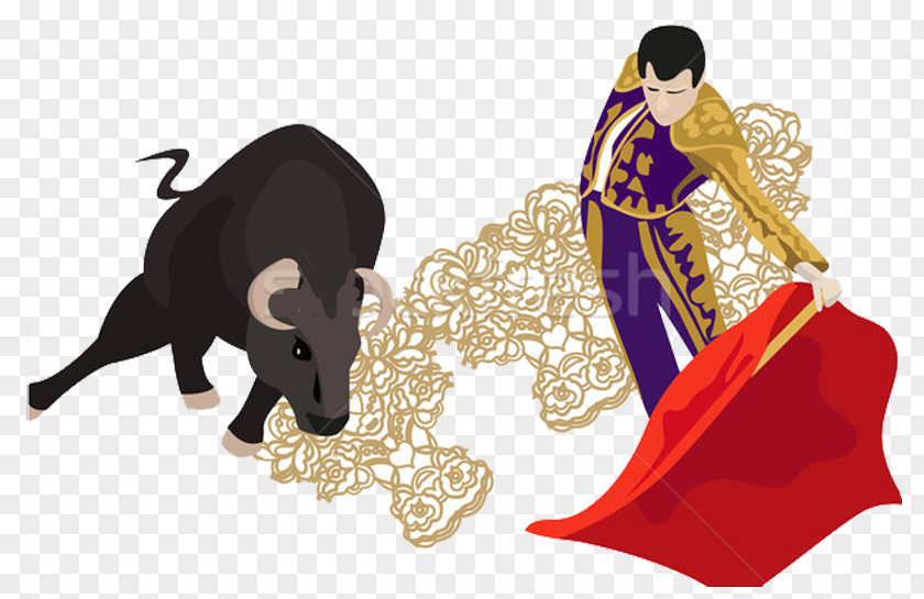 Bullfighting A Matador Bullfighter Illustration PNG