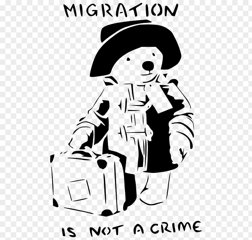 Crime Scene Paddington Bear T-shirt Immigration PNG